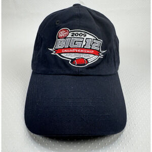 Big 12 Championship Cap 2009 Arlington Men's Black Hat Adjustable Dr Pepper Logo